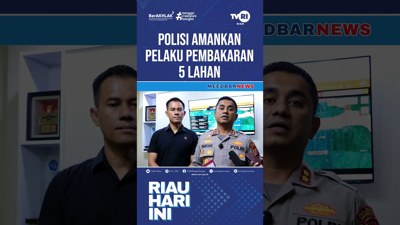 Polisi Amankan 5 Pelaku Pembakaran Hutan di Riau